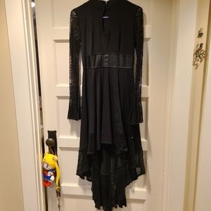 Royal Bones High Low Goth Dress